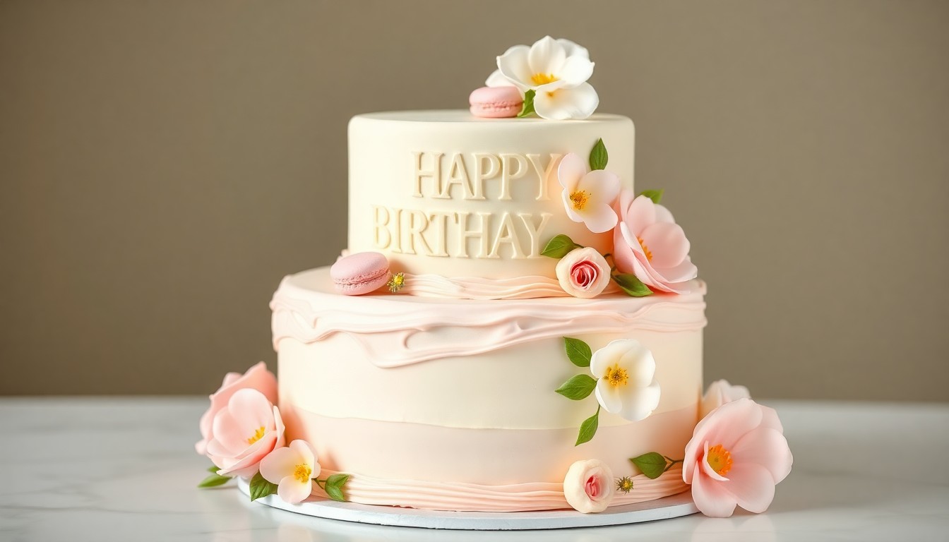 Bolo elegante adulto